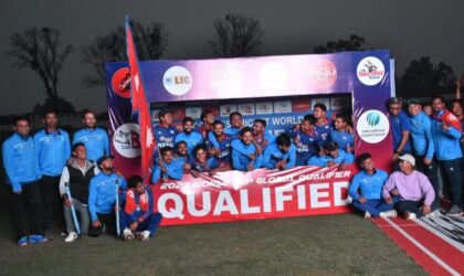 नेपाल एकदिवसीय विश्वकप छनोटमा, प्रधानमन्त्री प्रचण्डले खेलाडीलाई जनही ३ लाख रुपैयाँ दिने घोषणा